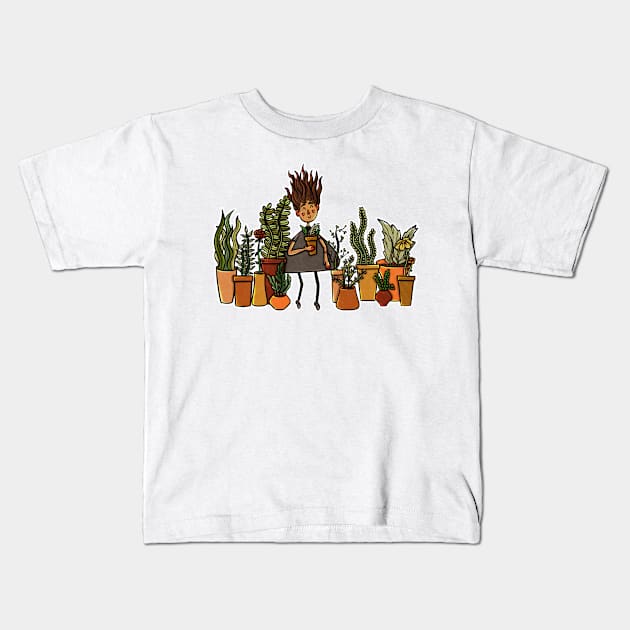 PLANTS Kids T-Shirt by addelinreplogle